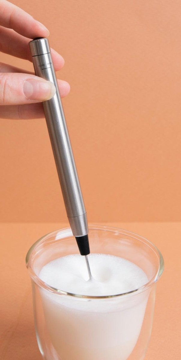 La Cafetière Battery - Powered Milk Frother, Stainless Steel - RUTHERFORD & Co