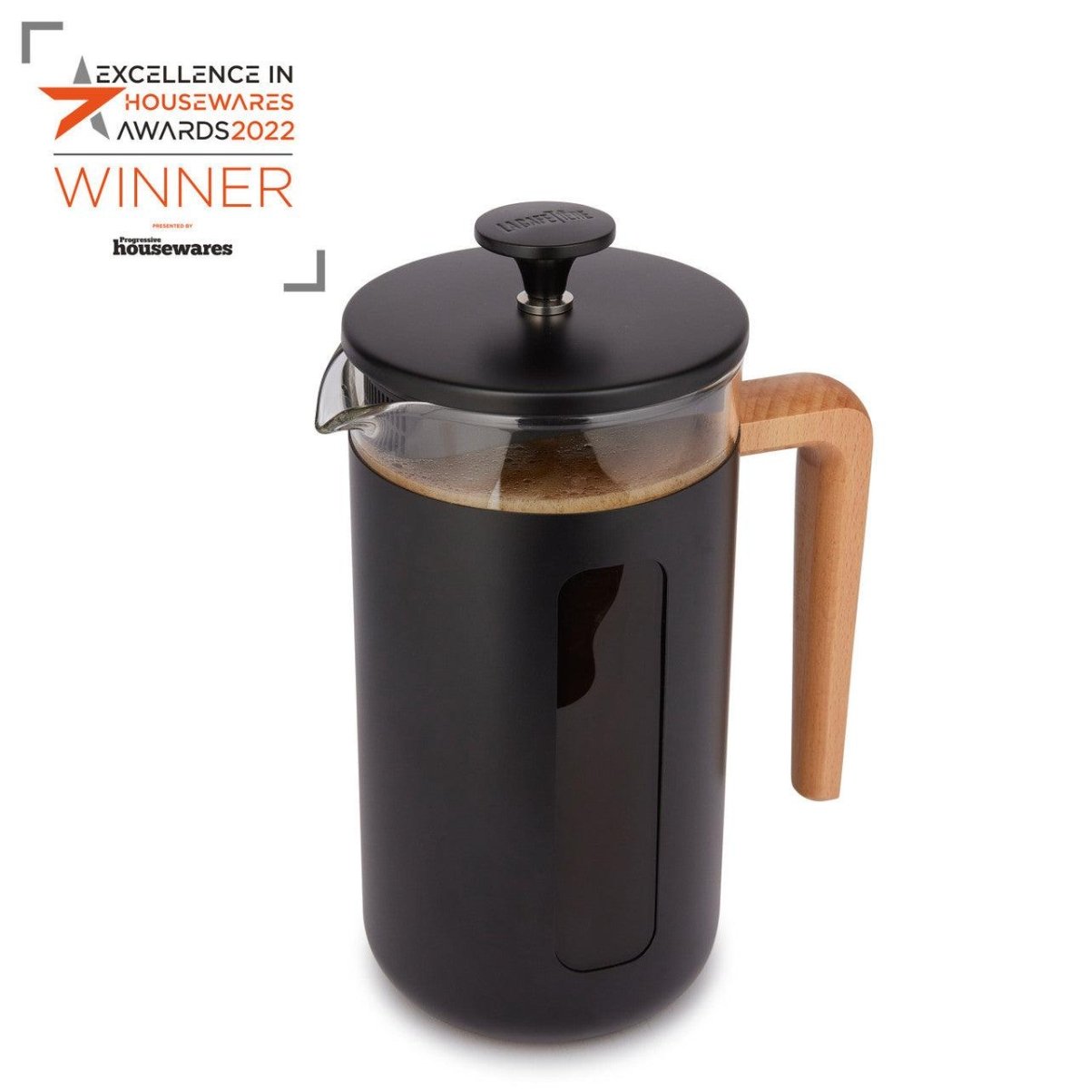 La Cafetière Pisa Cafetiere, 8 - Cup, Black - RUTHERFORD & Co
