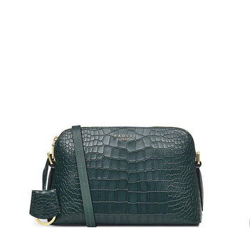 LIVERPOOL STREET 2.0 - FAUX CROC Medium Zip - Top Cross Body - RUTHERFORD & Co