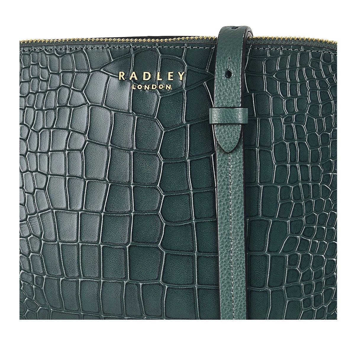 LIVERPOOL STREET 2.0 - FAUX CROC Medium Zip - Top Cross Body - RUTHERFORD & Co