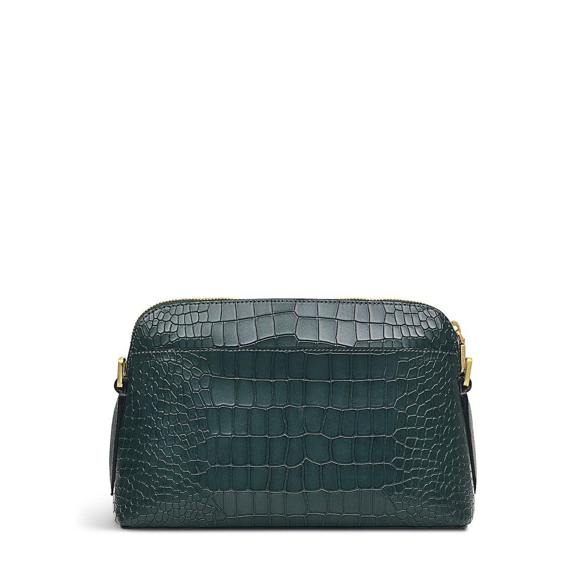LIVERPOOL STREET 2.0 - FAUX CROC Medium Zip - Top Cross Body - RUTHERFORD & Co