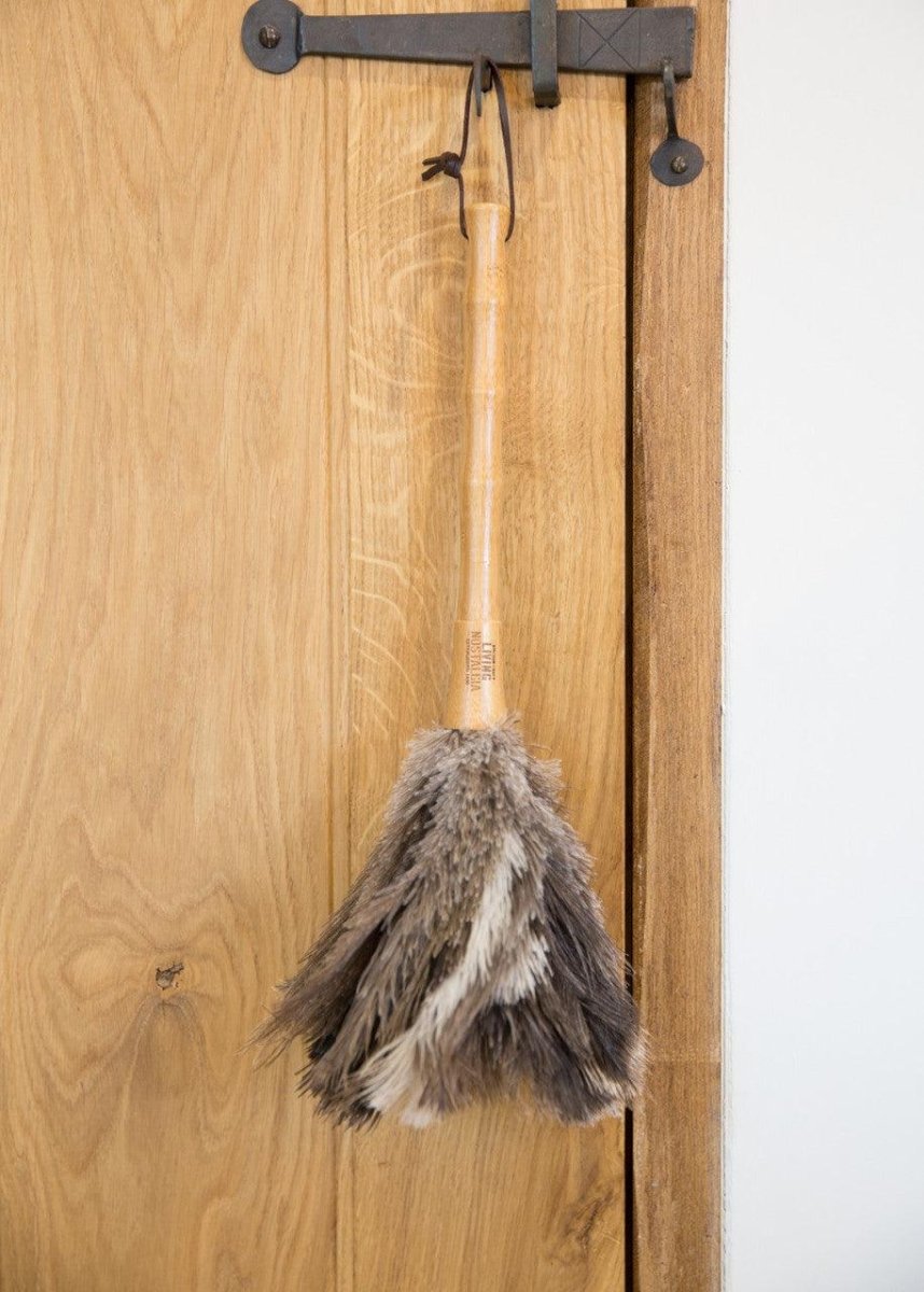 Living Nostalgia Genuine Natural Ostrich Feather Duster - RUTHERFORD & Co