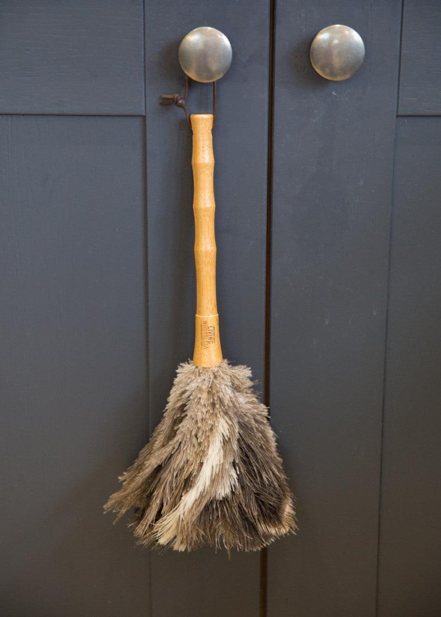 Living Nostalgia Genuine Natural Ostrich Feather Duster - RUTHERFORD & Co