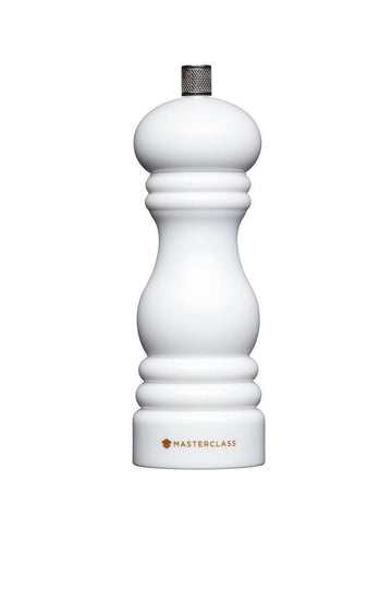 MasterClass Salt or Pepper Mill (17cm) - White - RUTHERFORD & Co