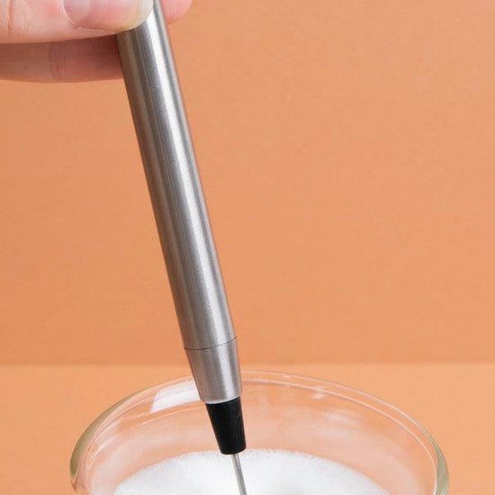 La Cafetière Battery-Powered Milk Frother, Stainless Steel - RUTHERFORD & Co