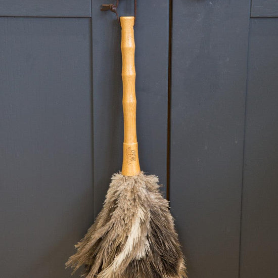 Living Nostalgia Genuine Natural Ostrich Feather Duster - RUTHERFORD & Co