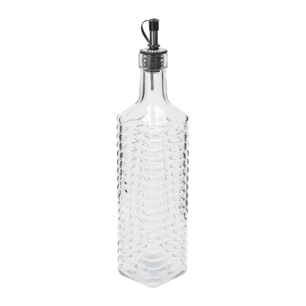 KitchenCraft World of Flavours Italian Ridged Glass Oil Drizzler - RUTHERFORD & Co