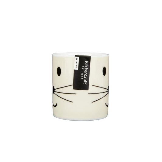 KitchenCraft 80ml Porcelain Cat Face Espresso Cup - RUTHERFORD & Co