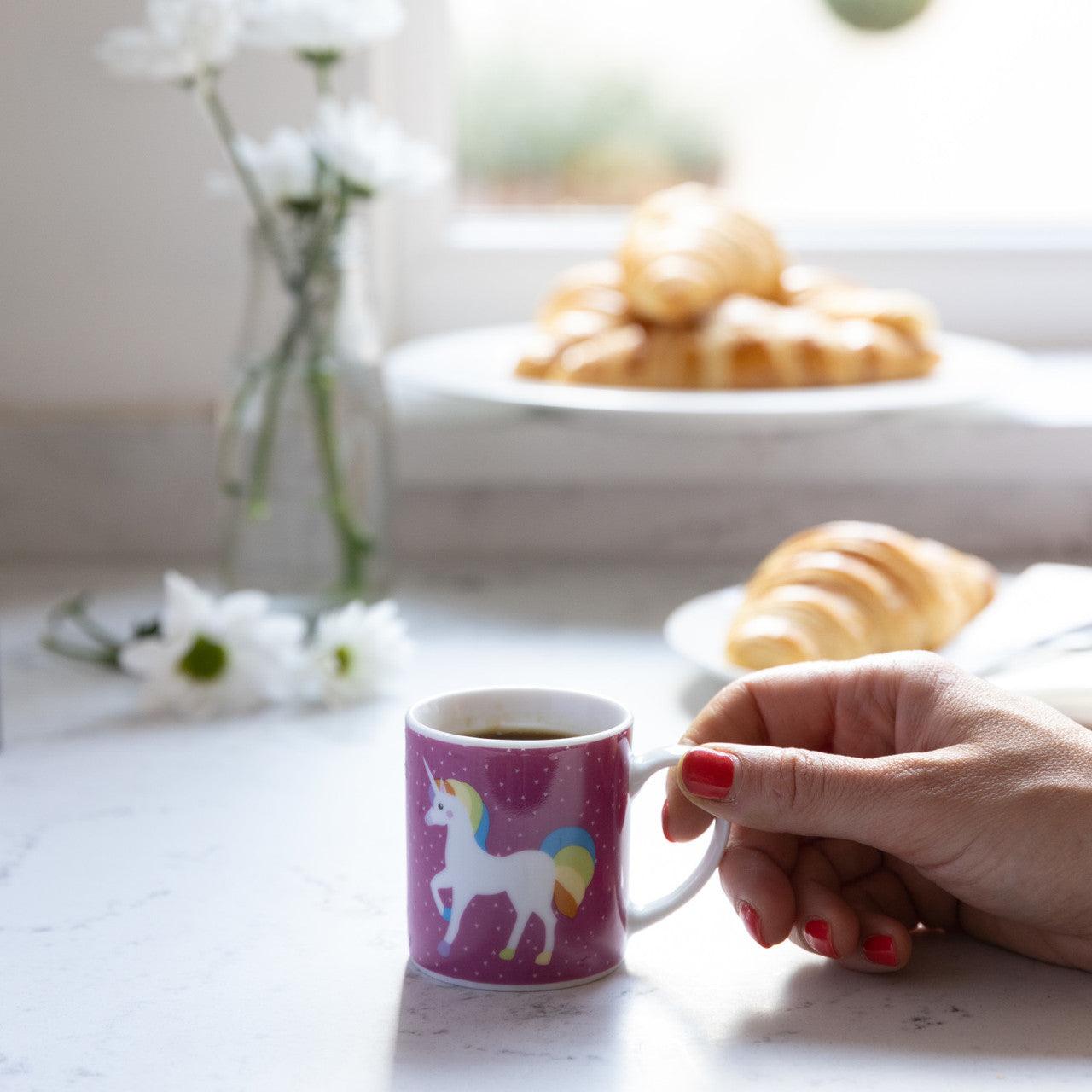 KitchenCraft 80ml Porcelain Unicorn Espresso Cup - RUTHERFORD & Co