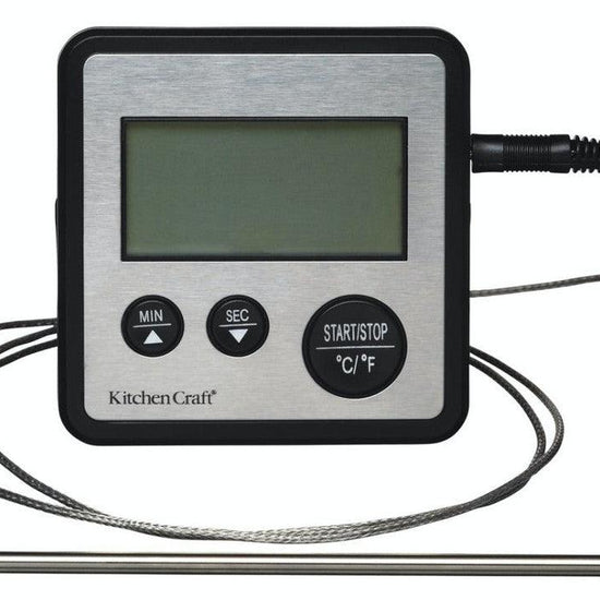 KitchenCraft Digital Cooking Thermometer and Timer - RUTHERFORD & Co