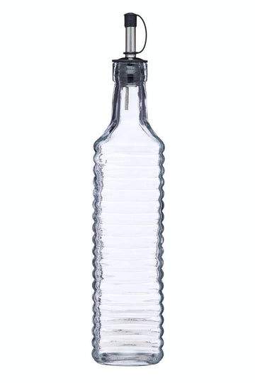 KitchenCraft World of Flavours Italian Ridged Glass Oil Drizzler - RUTHERFORD & Co