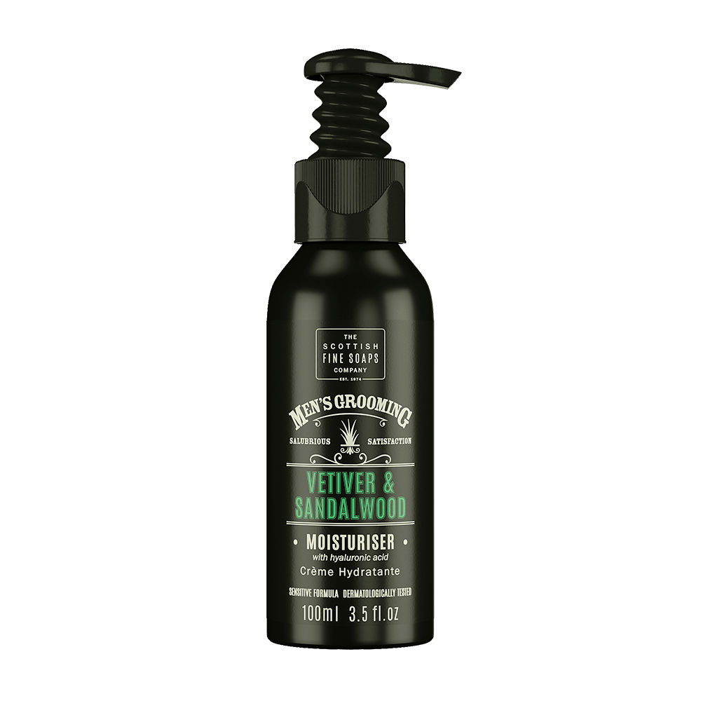 Vetiver & Sandalwood Moisturiser - 100ml Pump Bottle - RUTHERFORD & Co