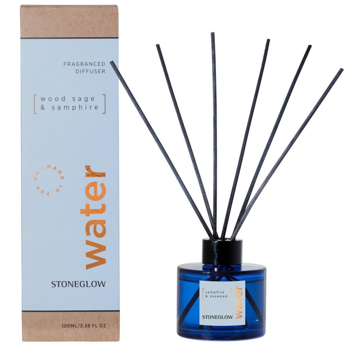 Water - Wood Sage & Samphire - Reed Diffuser - RUTHERFORD & Co