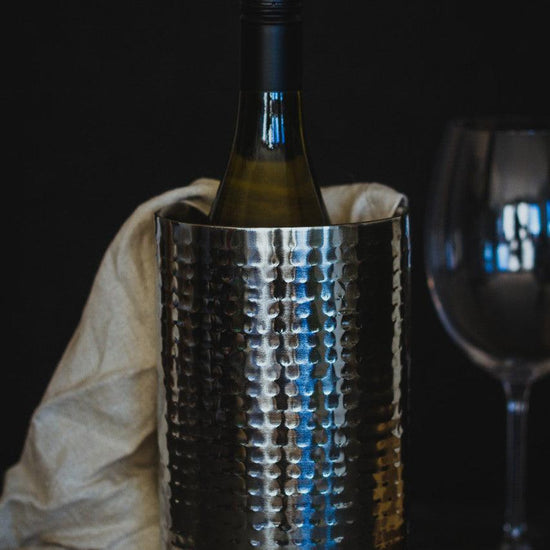 BarCraft Stainless Steel Hammered Wine Cooler - RUTHERFORD & Co