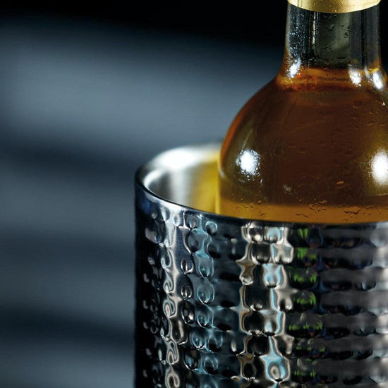 BarCraft Stainless Steel Hammered Wine Cooler - RUTHERFORD & Co