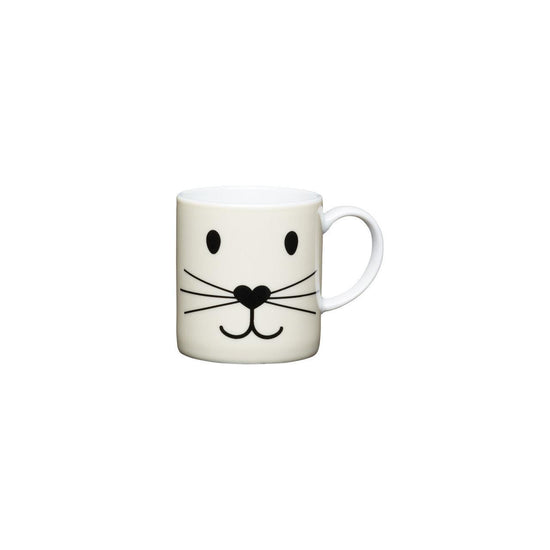 KitchenCraft 80ml Porcelain Cat Face Espresso Cup - RUTHERFORD & Co