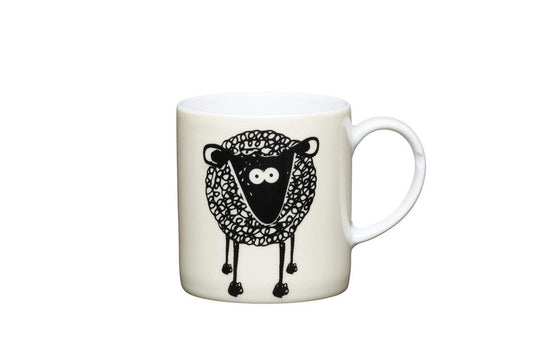 KitchenCraft 80ml Porcelain Sheep Espresso Cup - RUTHERFORD & Co